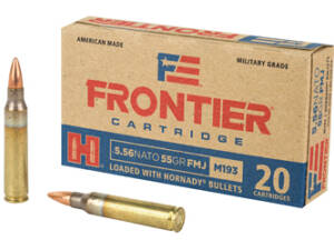 Frontier 5.56 NATO, 55 Grain, FM193, FMJ, 20 Round Box